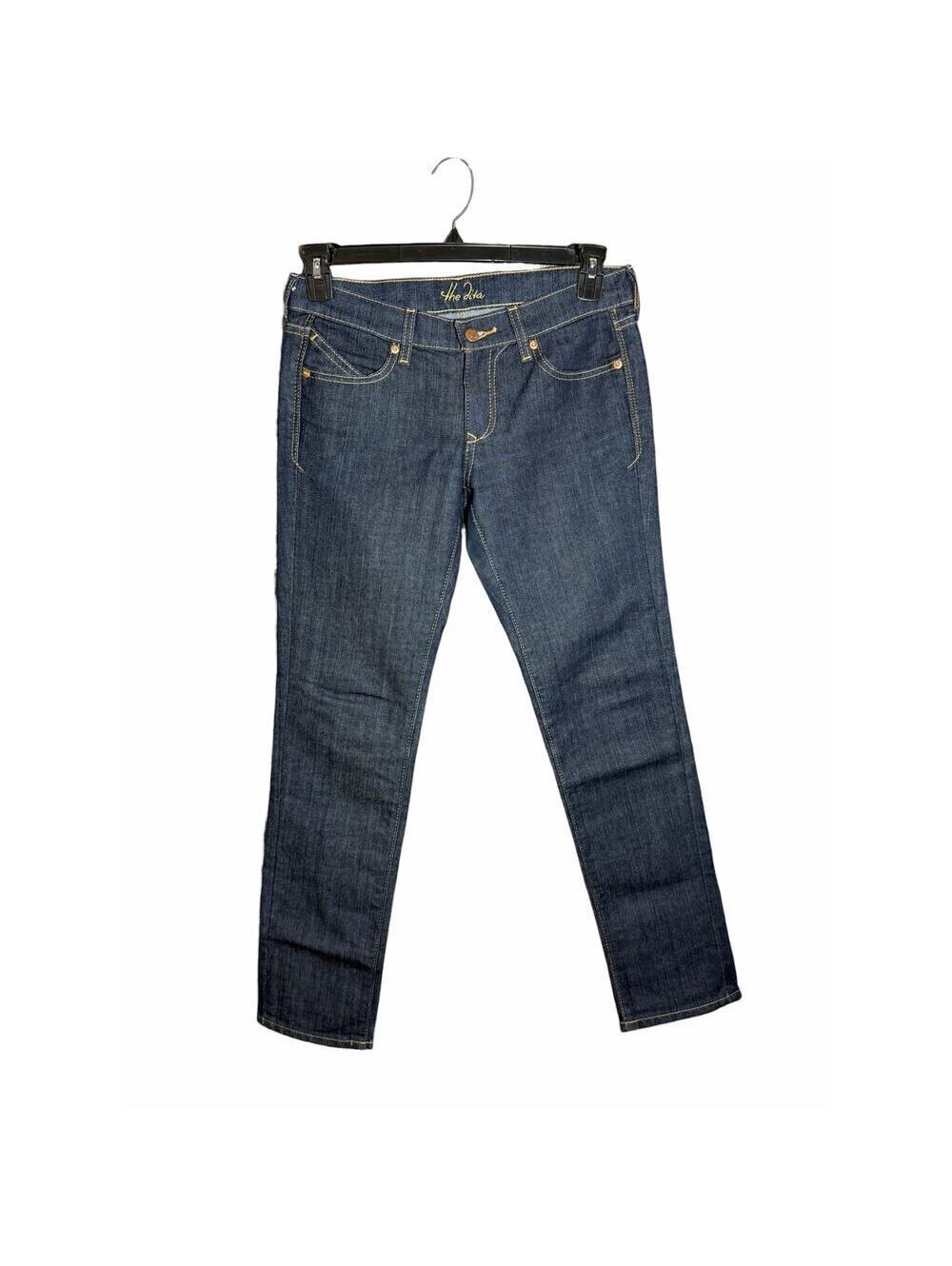 Old Navy The Diva Low - Rise Jeans Size 4 Short Dark Wash Denim